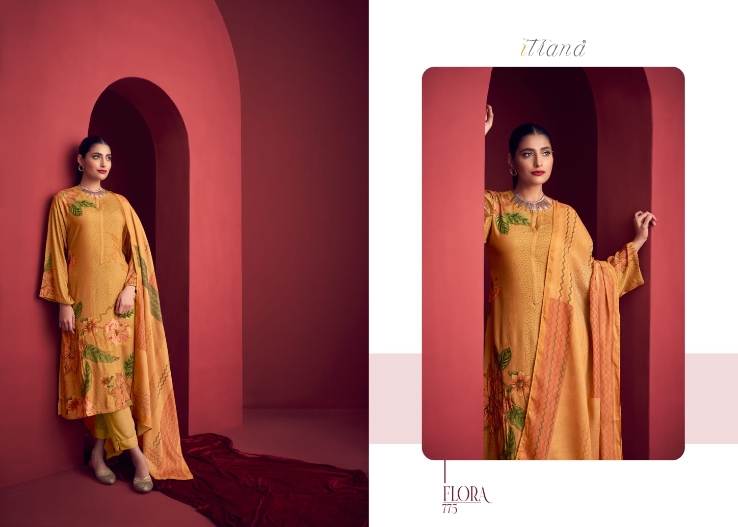 Itrana By Flora Printed Designer Salwar Suits Catalog